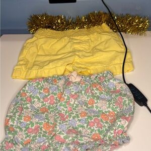 Carter's Yellow and Floral Kids Shorts